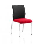 Academy Black Fabric Back Bespoke Colour Seat Without Arms Post Box Red