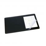 Durable Desk Mat with Transparent Overlay 400x600mm Black 11006DR
