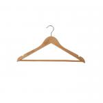 Alba Wooden Coat Hanger with Bar (Pack of 25) PMBASIC BO 11157AL