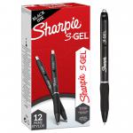 Sharpie S-Gel Rollerball Pen 0.7mm Line Black (Pack 12) 2136595 11193NR