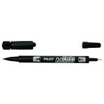 Pilot Begreen Permanent Marker Twin Tip Extra Fine/Fine 0.45mm and 0.5mm Line Black (Pack 10) 11592PT