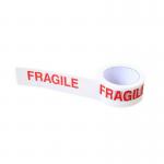 ValueX Fragile Printed Tape 48mmx66m Red/White (Pack 6) 11715RY