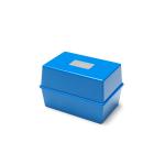 ValueX Deflecto Card Index Box 5x3 inches / 127x76mm Blue 12080DF