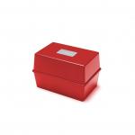ValueX Deflecto Card Index Box 5x3 inches / 127x76mm Red 12094DF