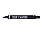 Pentel N50 Permanent Marker Bullet Tip 2.2mm Line Black (Pack 12) 17028PE