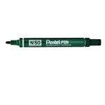 Pentel N50 Permanent Marker Bullet Tip 2.2mm Line Green (Pack 12) 17049PE