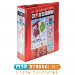 Elba Panorama Presentation Lever Arch File Polypropylene A4 70mm Spine Width A4 Red (Pack 5) 18579HB