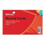 ValueX Record Cards Ruled 203x127mm Assorted Colours (Pack 100) 21799SC