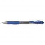 Pilot G-207 Retractable Gel Rollerball Pen 0.7mm Tip 0.39mm Line Blue (Pack 20) 31655PT