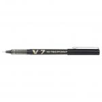 Pilot V7 Hi-Tecpoint Liquid Ink Rollerball Pen 0.7mm Tip 0.5mm Line Black (Pack 20) 31683PT