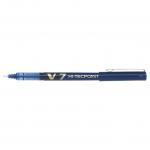 Pilot V7 Hi-Tecpoint Liquid Ink Rollerball Pen 0.7mm Tip 0.5mm Line Blue (Pack 20) 31690PT