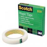 Scotch Magic 810 Invisible Tape Matte Finish 25mm x 66m Clear (Single) 8102566 38172MM