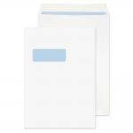 ValueX Pocket Envelope C4 Peel and Seal Window 100gsm White (Pack 250) 40135BL