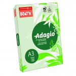 Rey Adagio Paper A3 80gsm Green (Ream 500) ADAGI080X698 40517PC