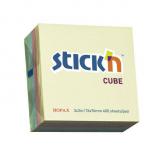 Sticky Notes Cube 76x76mm Pastel Asstd