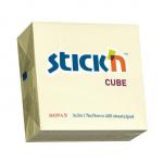 Sticky Notes Cube 76x76mm Pastel Yl
