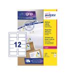 Avery Laser Address Label 63.5x72mm 12 Per A4 Sheet White (Pack 1200 Labels) L7164-100 44202AV