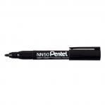 Pentel NN50 Permanent Marker Bullet Tip 1.5mm Line Black (Pack 12) 48252SP