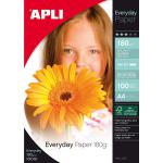Apli Photo Paper A4 180gsm Glossy White (Pack 100) 50772PL