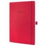 Sigel CONCEPTUM A4 Casebound Soft Cover Notebook Ruled 194 Pages Red CO315 54328SG