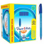 Paper Mate InkJoy 100 Ballpoint Pen 1.0mm Tip 0.7mm Line Blue (Pack 80 Plus 20 Free) 56022NR