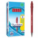 Paper Mate Flexgrip Ultra Retractable Ballpoint Pen 1.0mm Tip 0.5mm Line Red (Pack 12) 56204NR