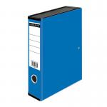 ValueX Box File Paper on Board Foolscap 70mm Capacity 75mm Spine Width Clip Closure Blue (Pack 10) 56949XX
