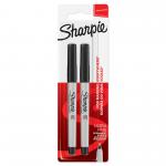 Sharpie Permanent Marker Ultra Fine Tip 0.5mm Line Black (Pack 2) 57002NR