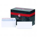 Plus Fabric Wallet Envelope DL Peel and Seal Plain Easy Open Power-Tac 120gsm White (Pack 500) 58892BG