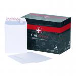 Plus Fabric Pocket Envelope C5 Peel and Seal Plain Easy Open Power-Tac 120gsm White (Pack 500) 58899BG