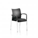 Academy Visitor Chair Black With Arms BR000010 60750DY