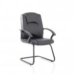 Bella Black Leather Cantilever with Black Frame BR000300 60778DY