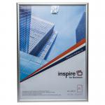 Photo Album Co Inspire for Business Poster/Photo Snap Frame A1 Aluminium Frame Plastic Front Silver 62504PA