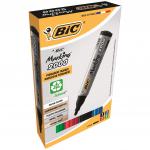 Bic Marking 2000 Permanent Marker Bullet Tip 1.7mm Line Assorted Colours (Pack 4) 68947BC