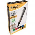 Bic Marking 2300 Permanent Marker Chisel Tip 3.7-5.5mm Line Assorted Colours (Pack 4) 68954BC