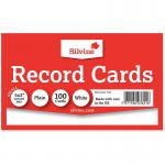 ValueX Record Cards Plain 127x76mm White (Pack 100) 70449SC