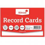 ValueX Record Cards Plain 152x102mm White (Pack100) 70456SC