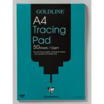 Clairefontaine Goldline Heavyweight A4 Tracing Pad 112gsm 50 Sheets 73921EX