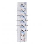 Twinco Wall Literature Holder 6 Compartments A4 Silver 74918PL