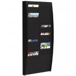 Fast Paper Document Control Panel/Literature Holder 2 x 25 Compartment A4 Black 75142PL