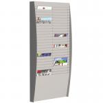 Fast Paper Document Control Panel/Literature Holder 2 x 25 Compartment A4 Grey 75149PL