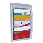 Fast Paper Oversized Quick Fit Wall Display Literature Holder Silver 75163PL