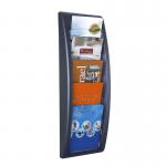 Fast Paper Quick Fit Wall Display Literature Holder A5 Black 75219PL