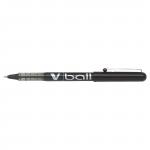 Pilot VBall Liquid Ink Rollerball Pen 0.5mm Tip 0.3mm Line Black (Pack 12) 75734PT