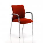 Academy Fully Bespoke Fabric Chair with Arms Tabasco Red 80382DY