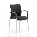 Academy Visitor Chair Black Fabric Back With Arms BR000003 80396DY