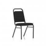 Banqueting Stacking Visitor Chair Black Frme Black Fabric BR000196 80403DY