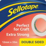 Sellotape Double Sided Tape 12mm 33m Pack of 12