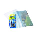 Rapesco Eco Cut Flush Folders A4 Clear FOC Supaclips (Pack of 100) HT810941 HT810941