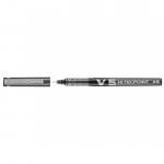 Pilot V5 Hi-Tecpoint Rollerball Pen Black (Pack of 12) 100101201 PI04017